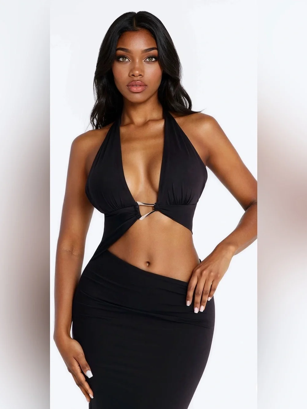 Fashion Nova Black Cut Out Maxi Dress🖤 - Picture 2 of 6